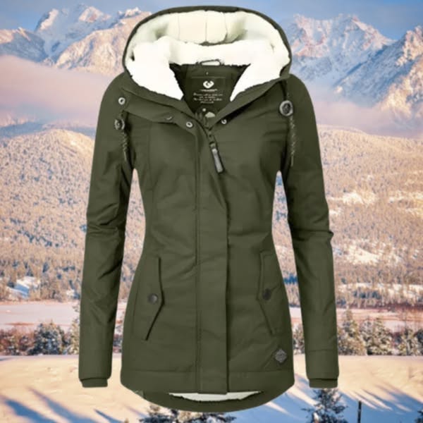AlpiTech - Women's Warm and Waterproof Hooded Jacket